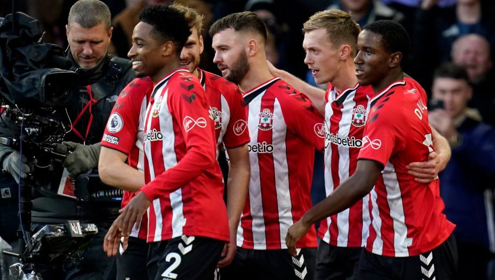 Jugadores de Southampton en festejo