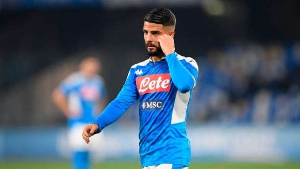 Lorenzo Insigne durante un partido con Napoli