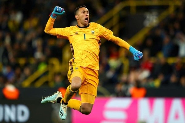 Agustín Marchesín con la Selección de Argentina