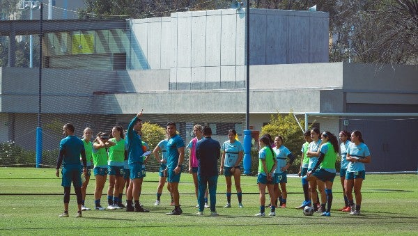 América durante entrenamiento de cara al Clausura 2022