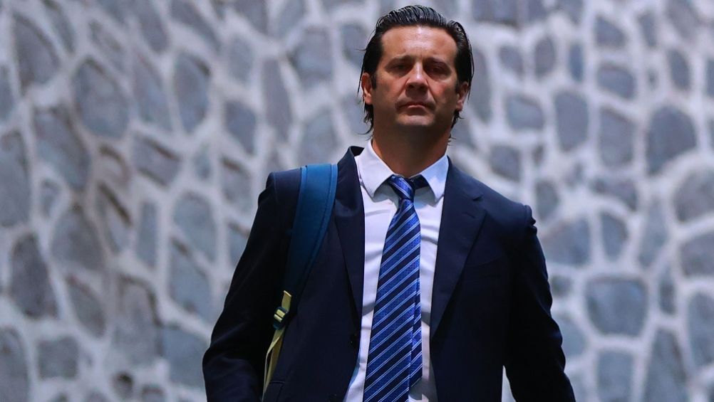 Santiago Solari previo a un partido del América