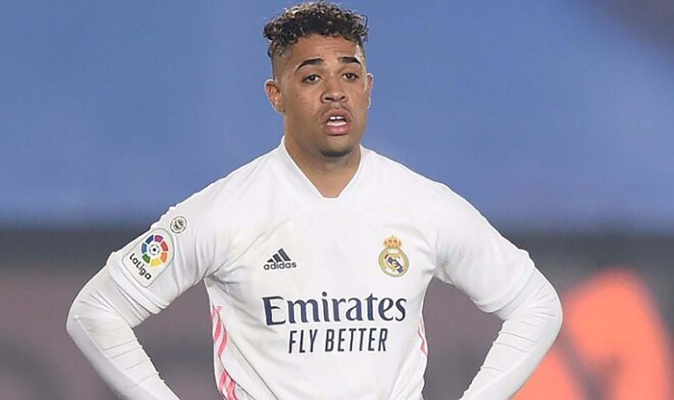 Mariano durante un partido con el Real Madrid