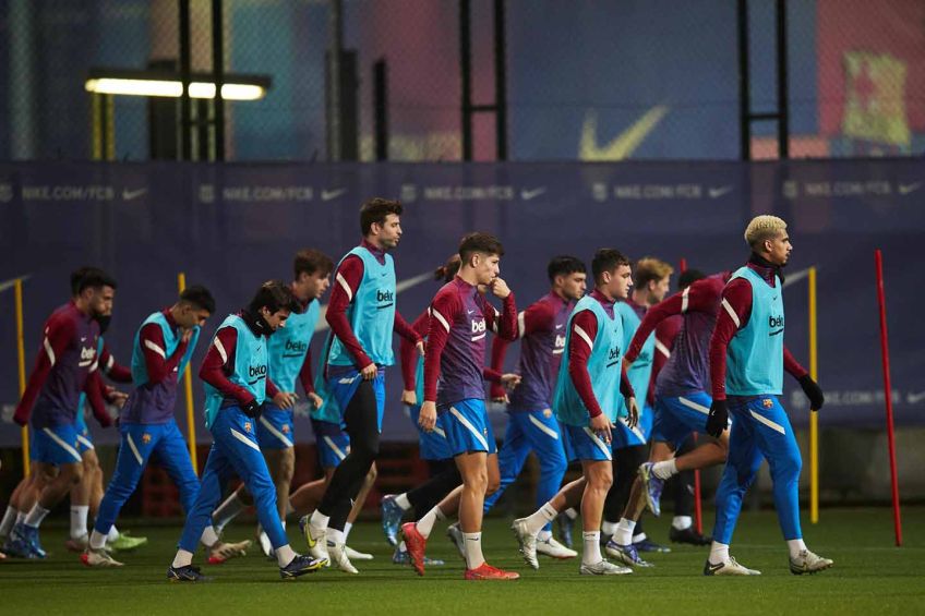 Entrenamiento del Fc Barcelona