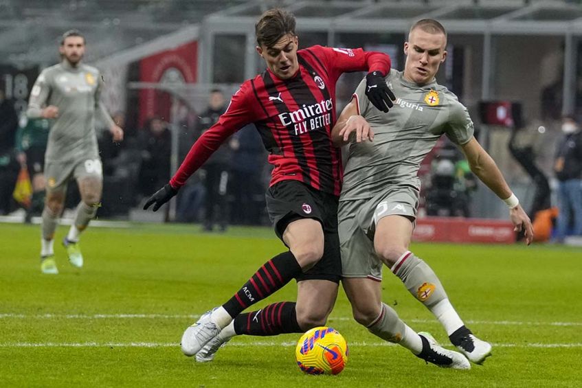 Partido entre Milan-Genoa del futbol italiano