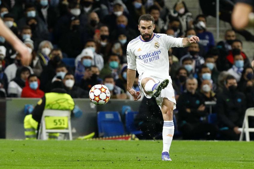 Carvajal frente al Fc Barcelona en la Supercopa de España