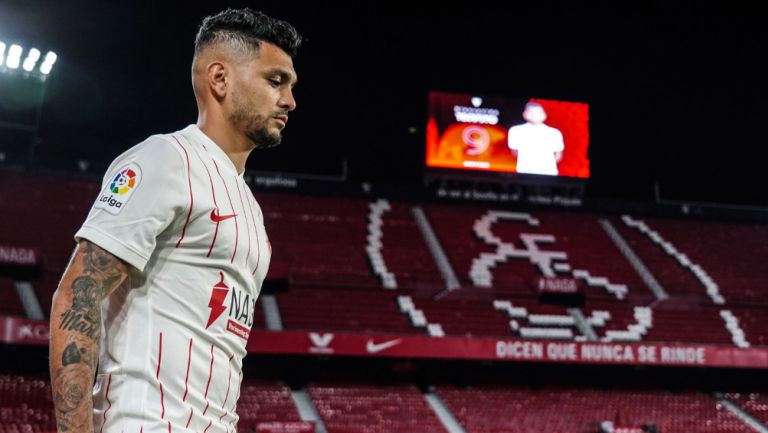 Tecatito Corona como jugador del Sevilla