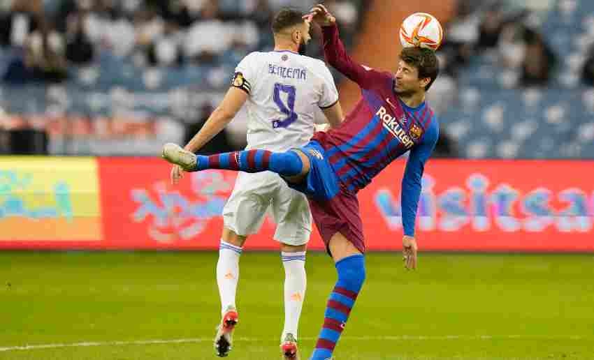 Benzema vs Piqué en la Copa del Rey 