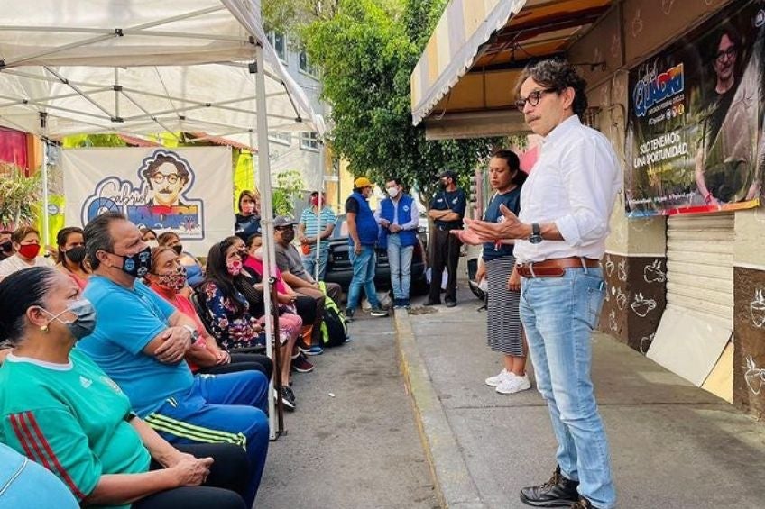 Gabriel Quadri durante su campaña