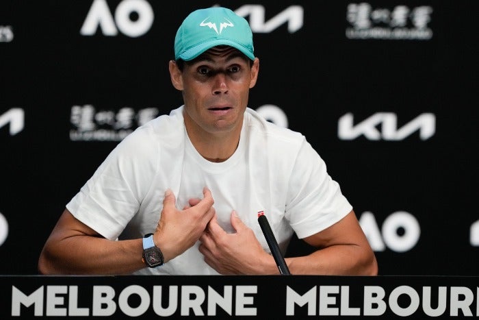 Rafael Nadal en conferencia de prensa