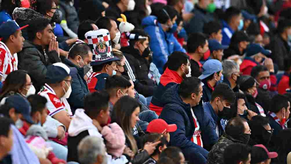 Afición en el juego de Pachuca vs Chivas