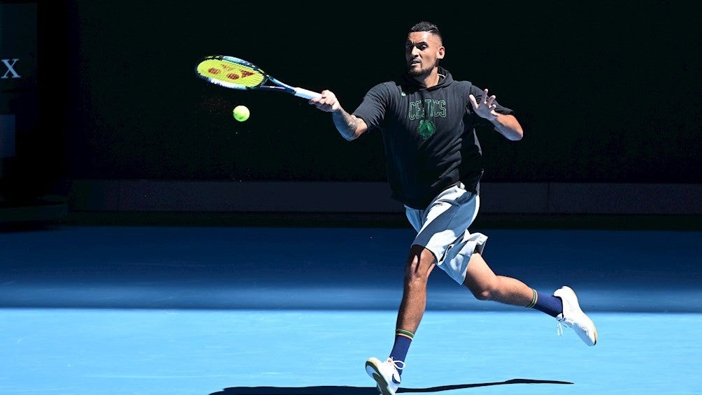 Nick Kyrgios durante un entrenamiento