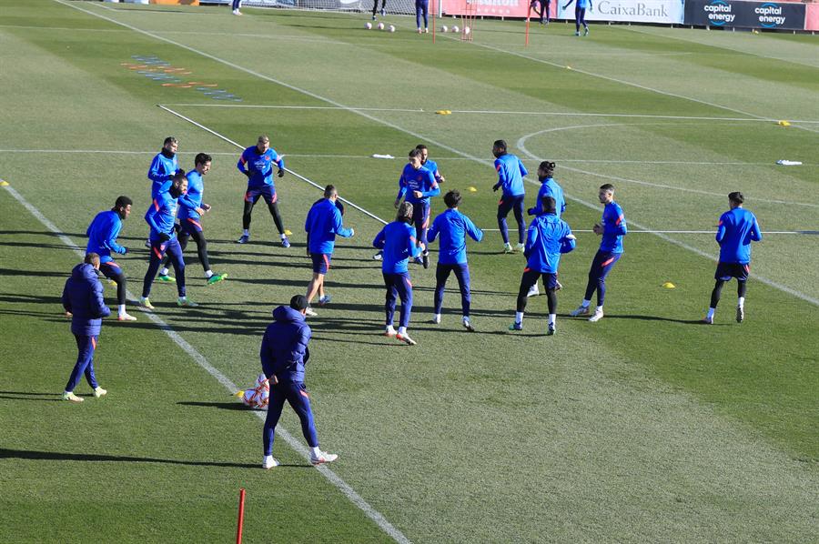 Entrenamiento del Atlético de Madrid 