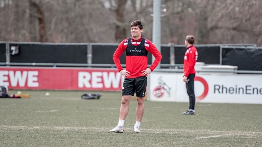 Jorge Meré en un entrenamiento 