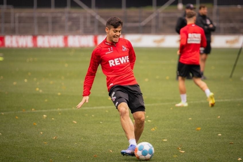 Jorge Meré en un entrenamiento 