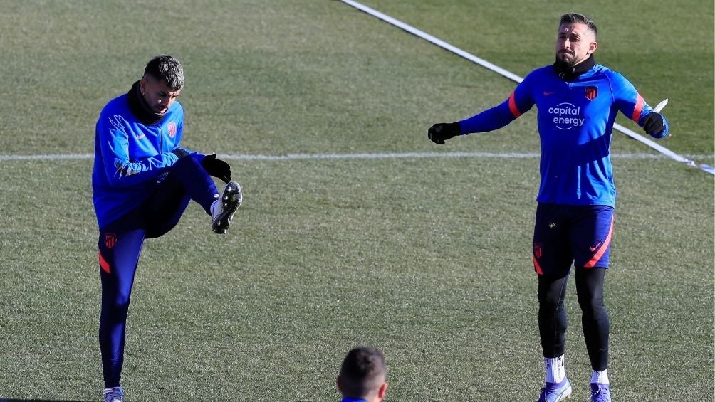 Entrenamiento del Atlético de Madrid 