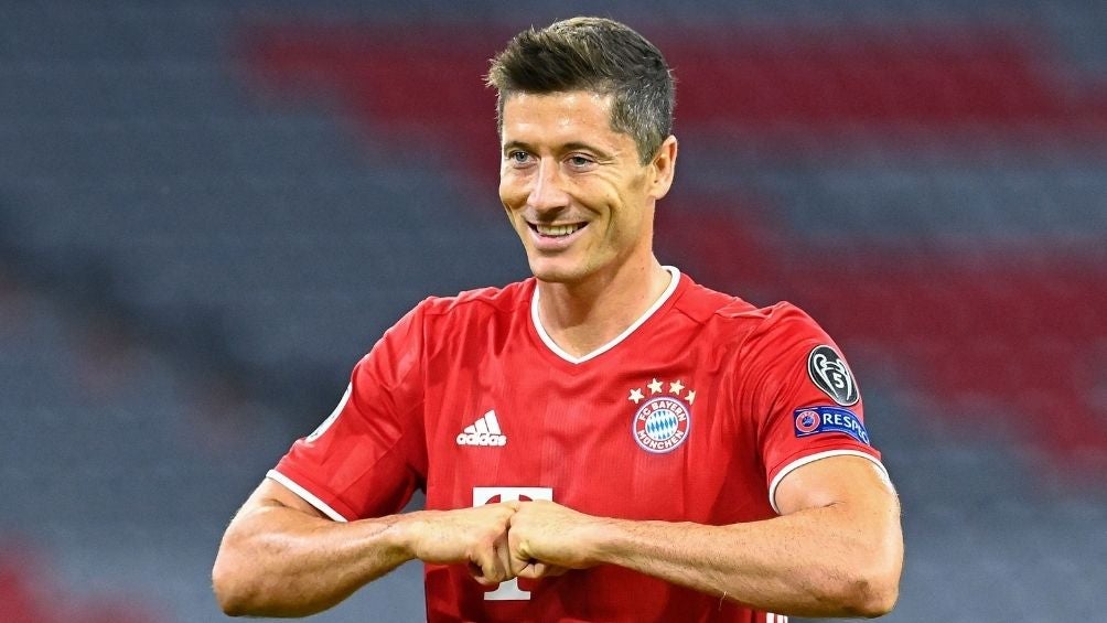 Lewandowski en un partido con el Bayern 