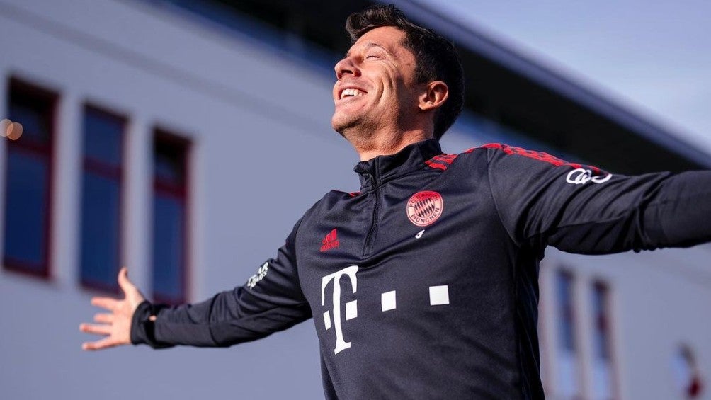 Robert Lewandowski con el Bayern Múnich