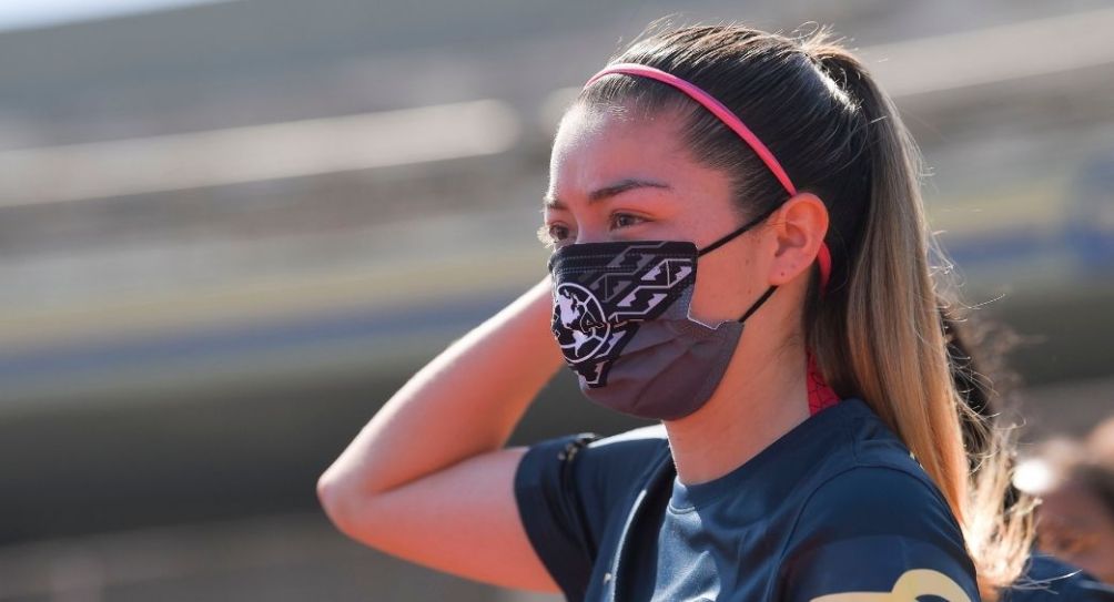 Katty Martínez previo al partido