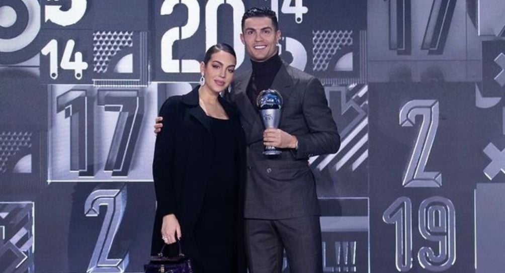 Georgina Rodríguez y Cristiano Ronaldo en los premios The Best