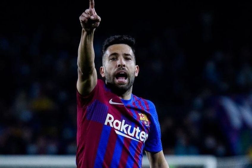 Jordi Alba durante un partido del Barcelona