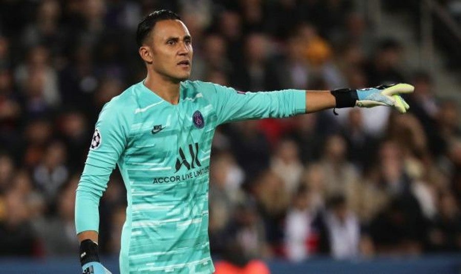 Keylor Navas en juego con el PSG