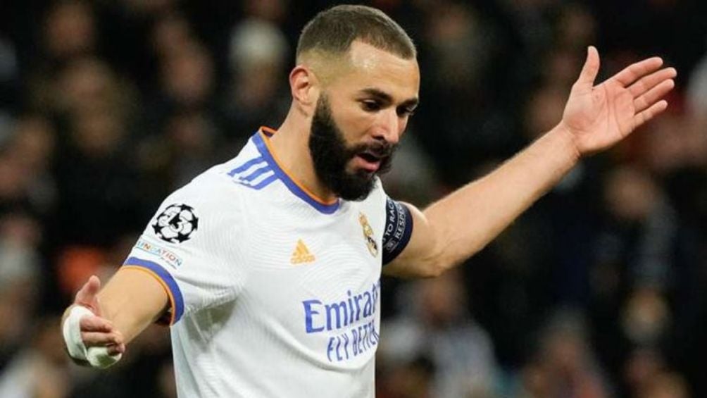 Benzema en un partido del Real Madrid 