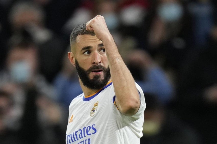 Karim Benzema en un partido del Real Madrid