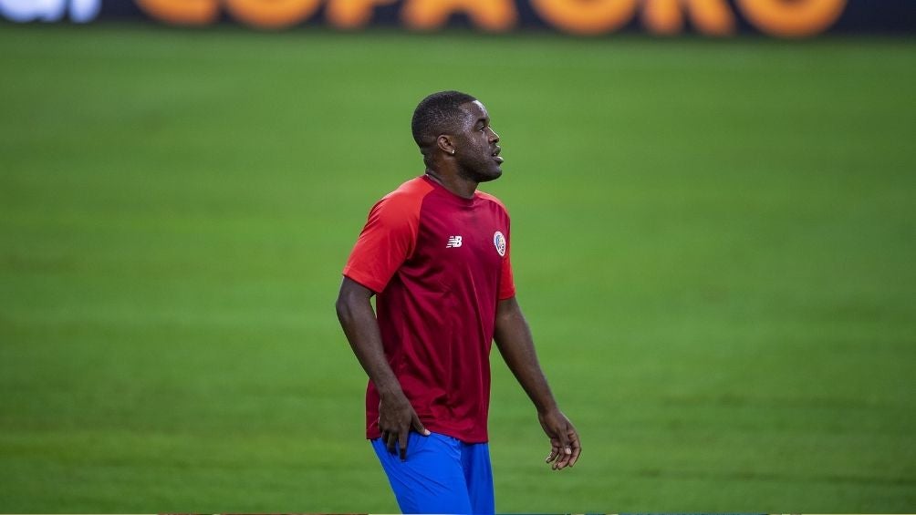 Campbell en un partido con su selección