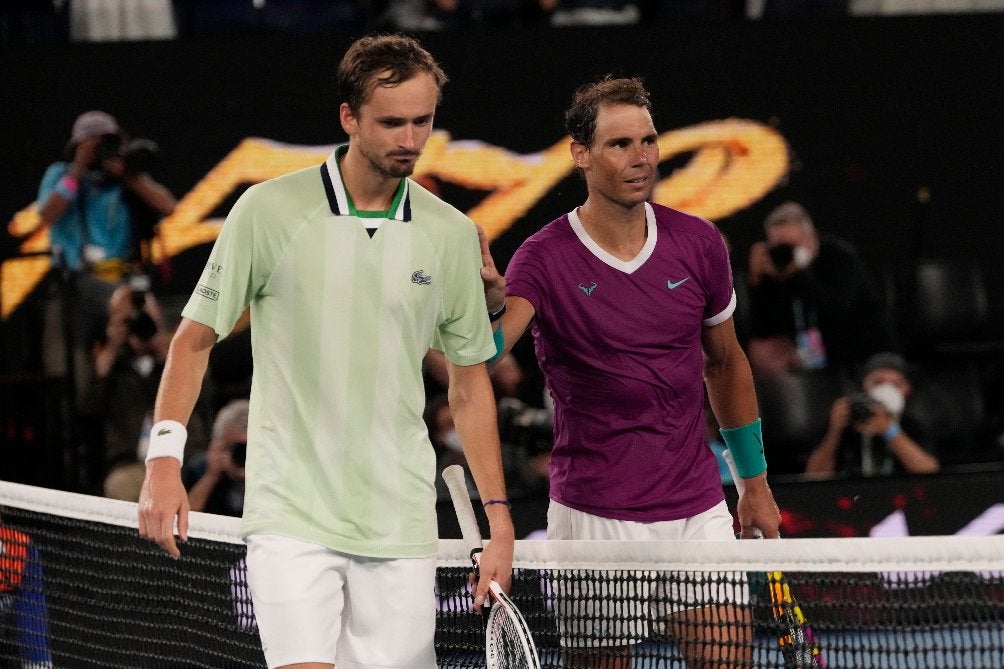 Nadal y Daniil en la disputa final 