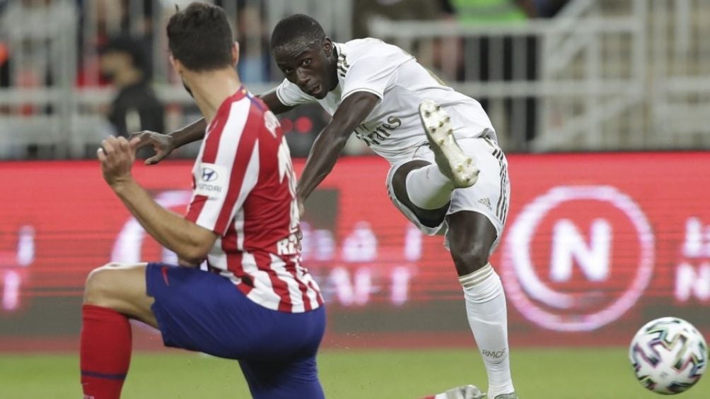 Mendy en un partido contra el Atlético de Madrid