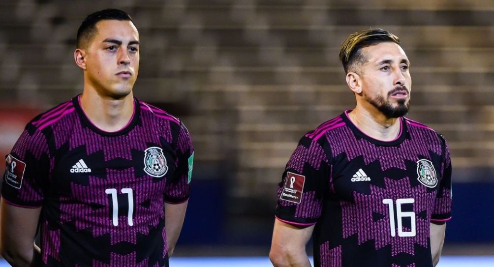 Funes Mori y Héctor Herrera previo al partido de México