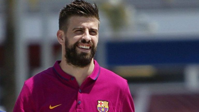 Piqué tras un entrenamiento