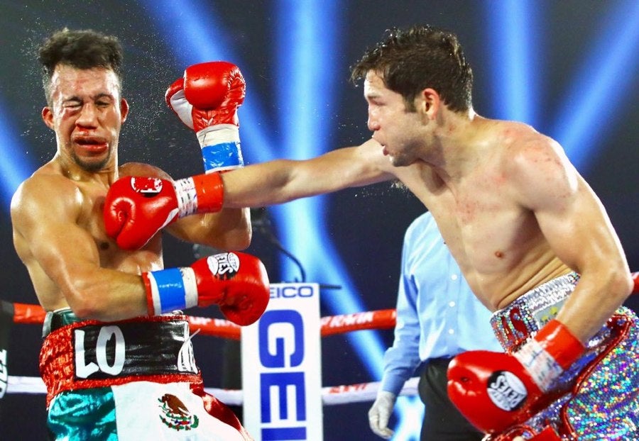 Carlos Cuadras durante una pelea