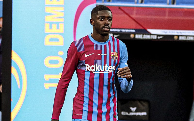 Ousmane Dembélé previo a un duelo con el Barcelona 