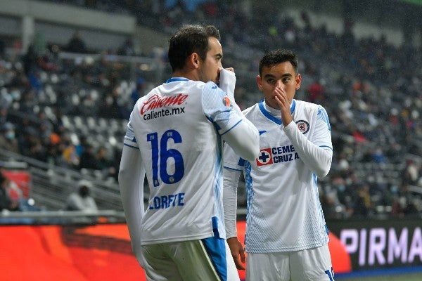 Cruz Azul durante partido