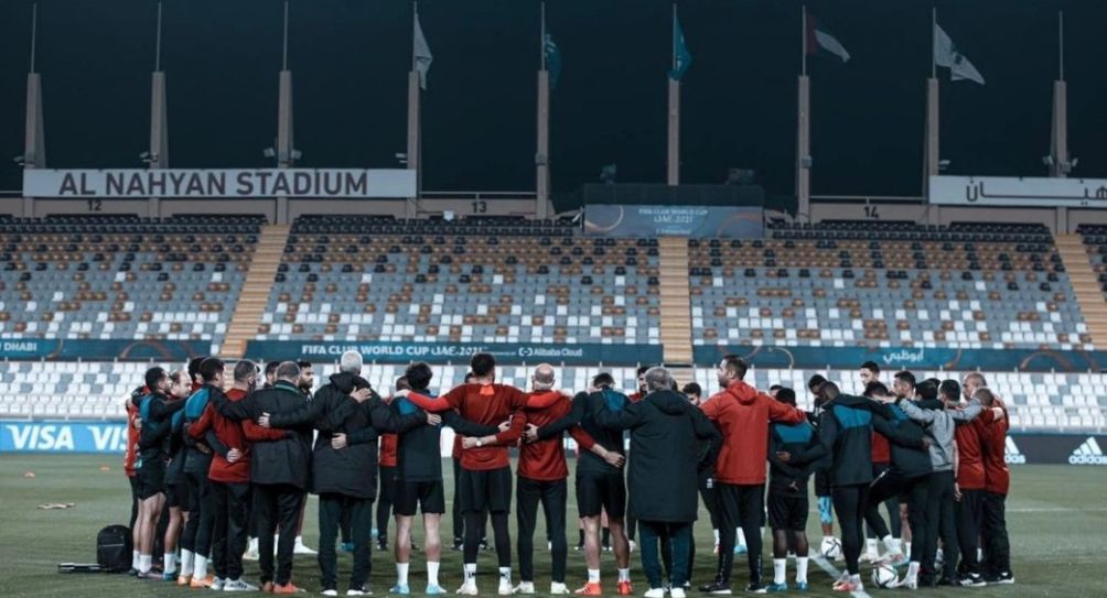 Al-Ahly previo al inicio del entrenamiento