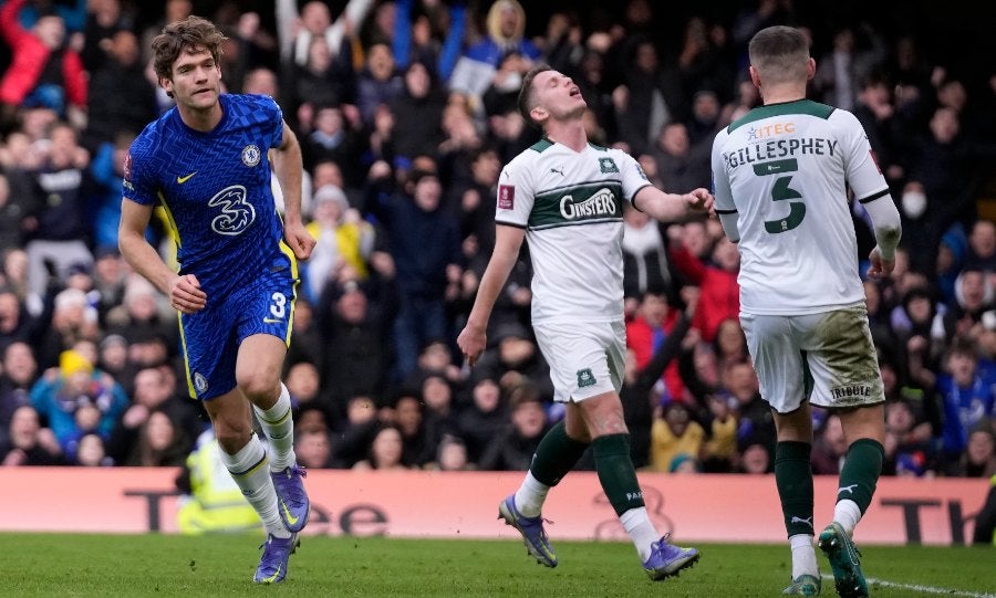 Marcos Alonso tras marcar