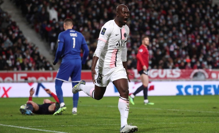 Danilo Pereira celebra gol ante los Mastínes