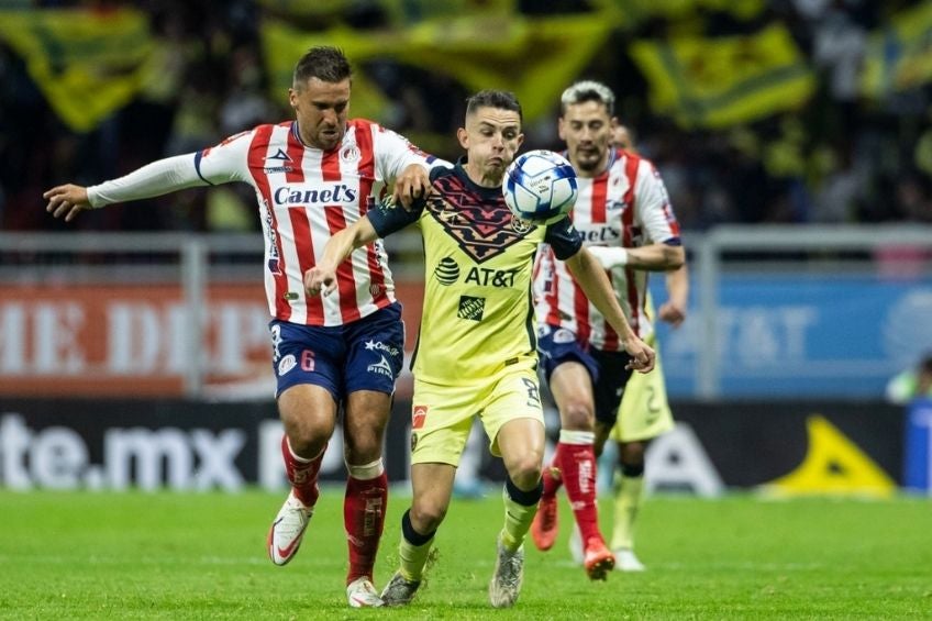 Fidalgo en un partido con América