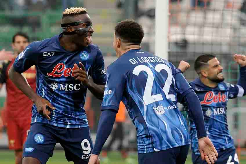 Jugadores del Napoli celebrando un gol