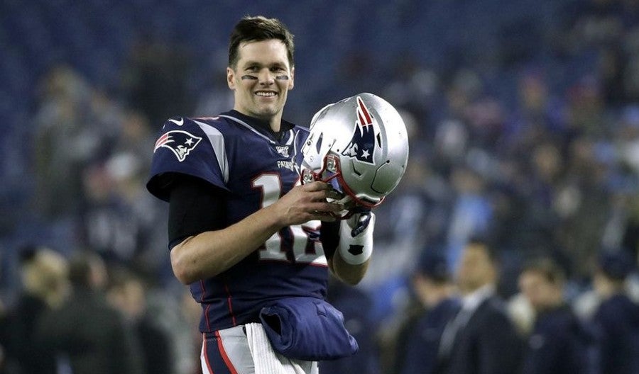 El exquarterback en su etapa con Patriots