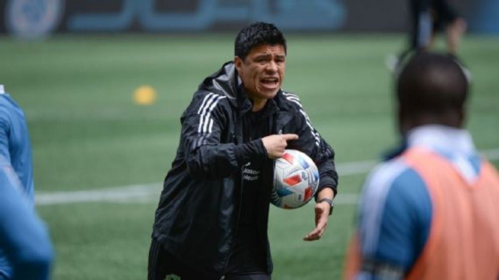 Pineda en un entrenamiento con el Atlanta