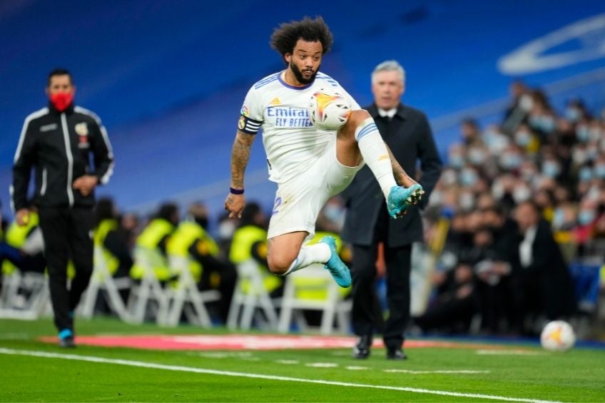 Marcelo durante un partido del Real Madrid