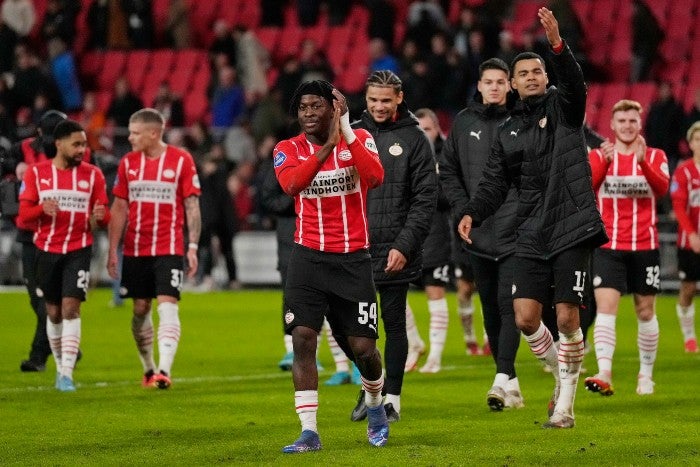 Jugadores del PSV en festejo