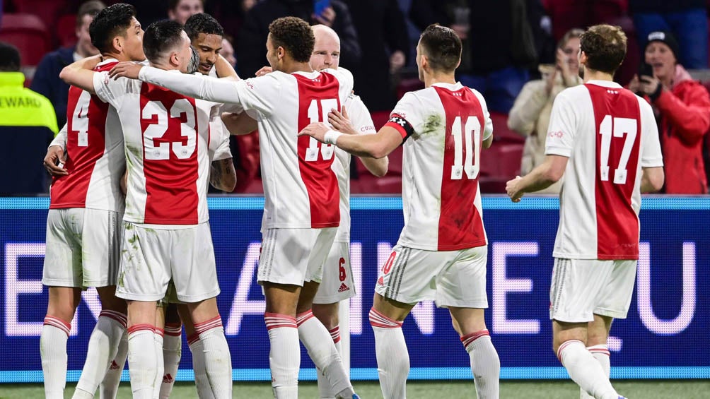 Jugadores de Ajax en festejo