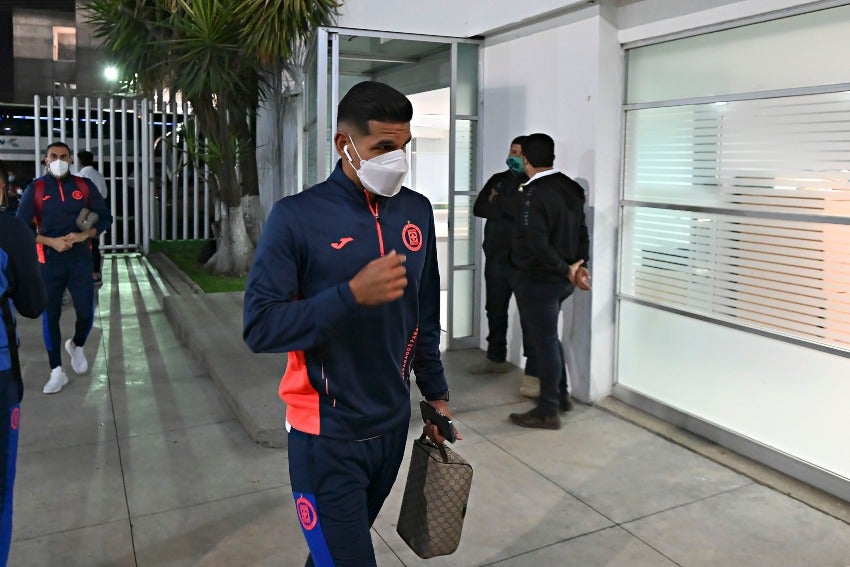 Luis Abram previo a un partido de Cruz Azul