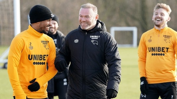 Wayne Rooney con el Derby County