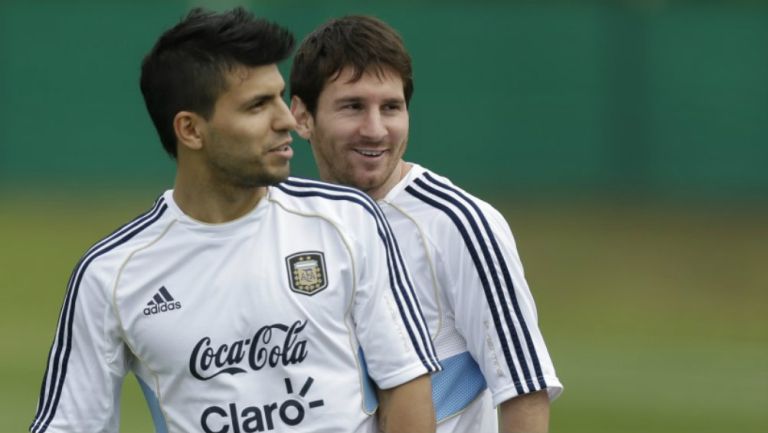 El Kun en un entrenamiento