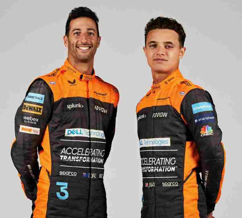 Daniel Ricciardo y Lando Norris 