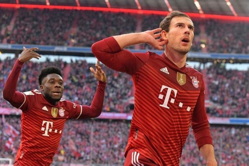 Leon Goretzka festejando un gol